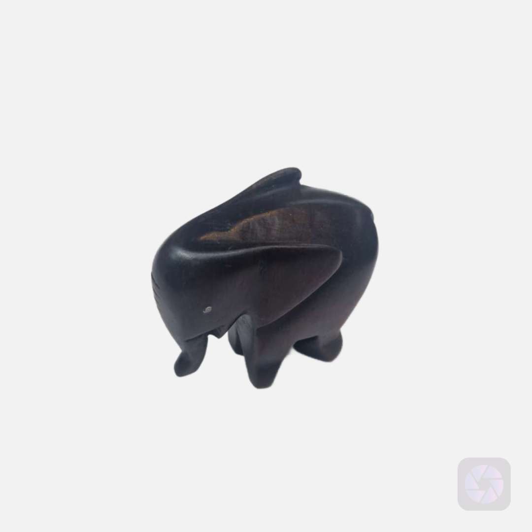 Handcrafted Wooden Elephant Figurine - Home Decor