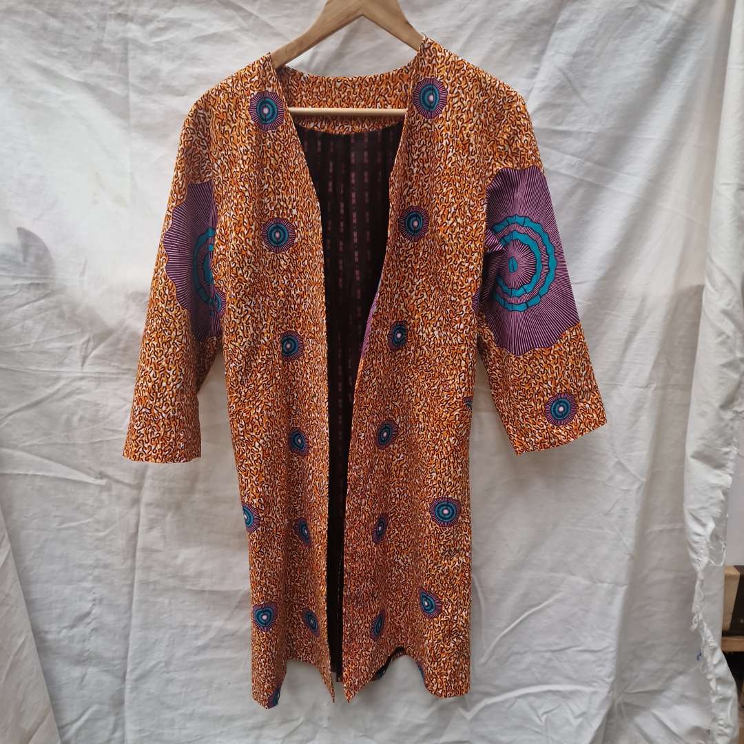 Handmade Ethnic Print Coat, Boho Style, Medium