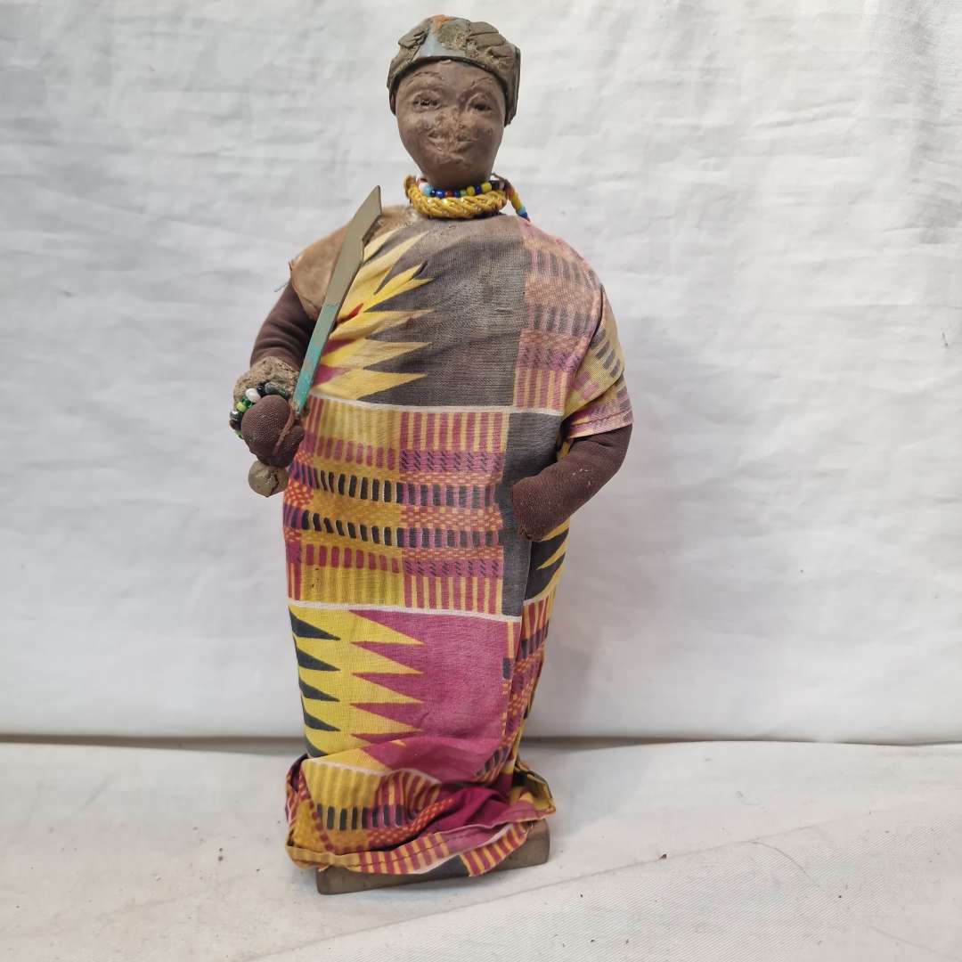 fabric hand made Africa dolls