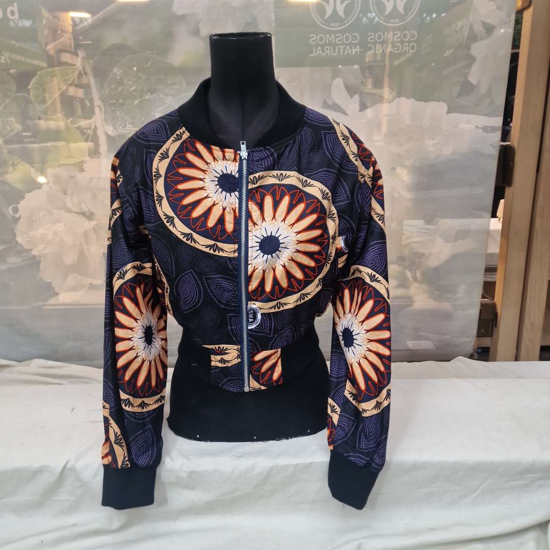 Stylish Women's Bomber Jacket with Unique Print