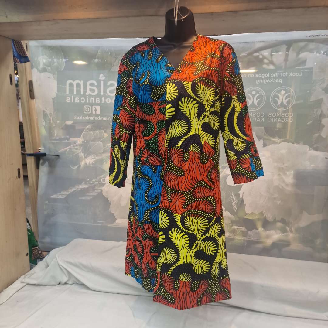vibrant-multicolor-long-sleeve-dress