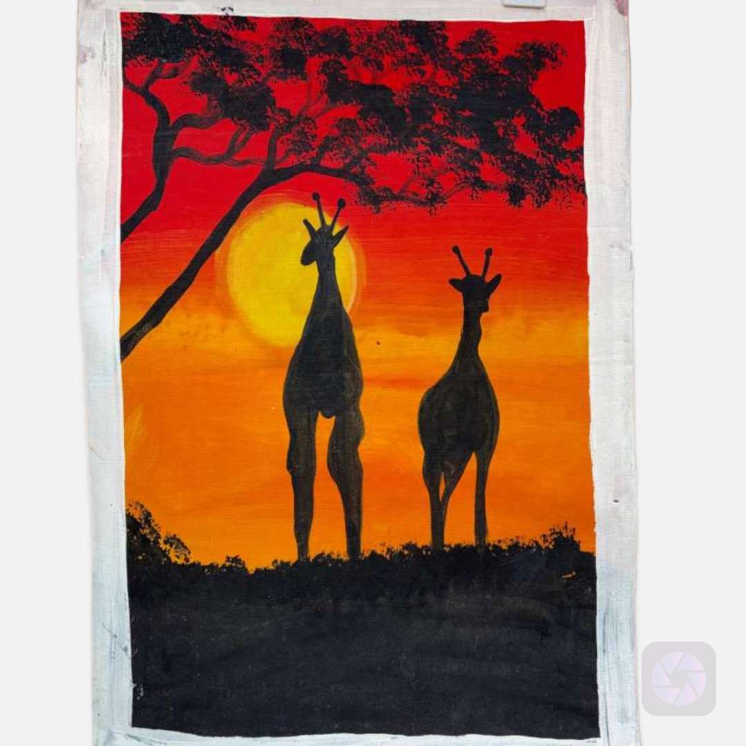 african-giraffe-paintings