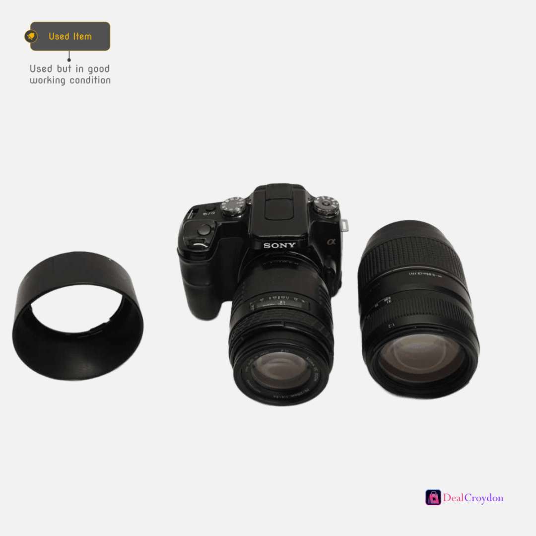 SONY DSLR-A100 DIGITAL SLR CAMERA + SIGMA 70-210mm & TAMRON 70-300mm LENS-fHPPe