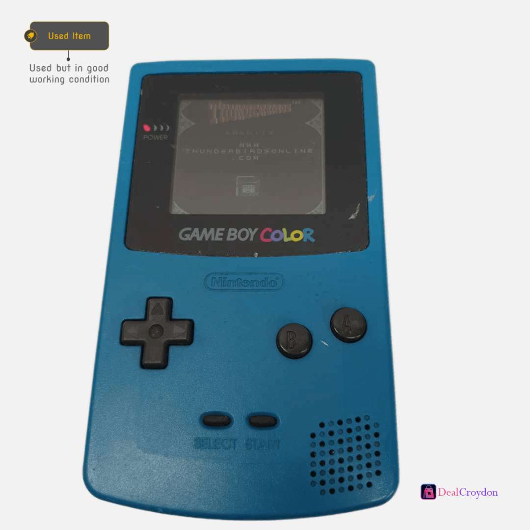 NINTENDO GAMEBOY COLOR CGB-001 HANDHELD GAMES CONSOLE + THUNDERBIRDS GAME