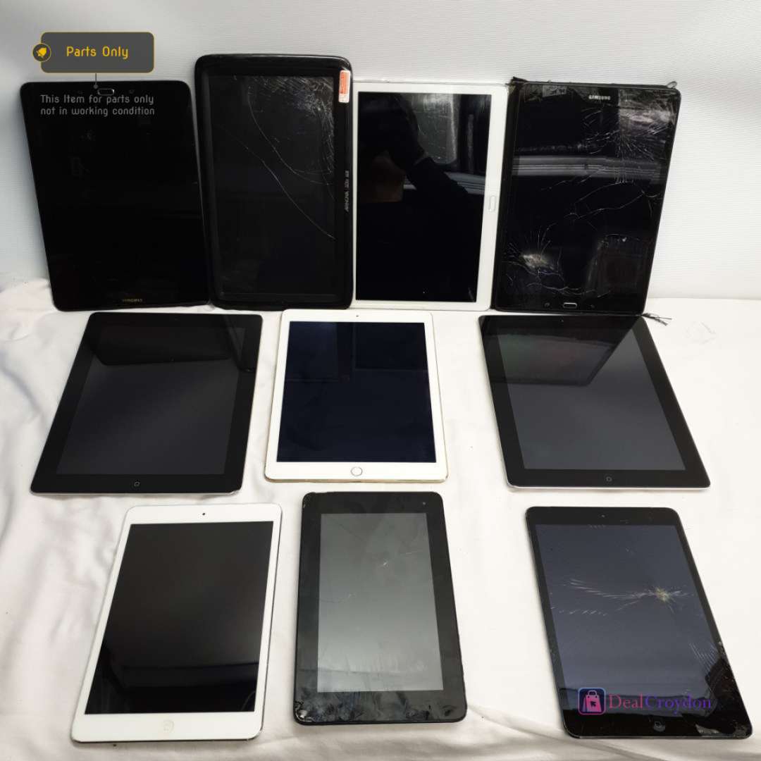 job-lot-10x-tablets-mixed-apple-ipad-samsung-huawei-faulty-bundle-for-parts