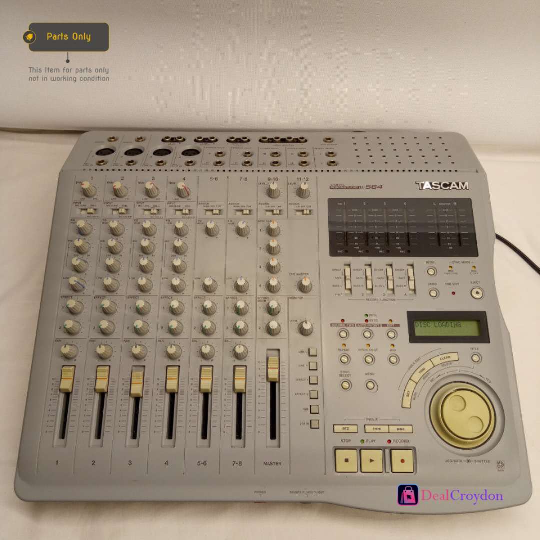 tascam-digital-portastudio-564-multitrack-recorder-minidisc-mixer-for-parts
