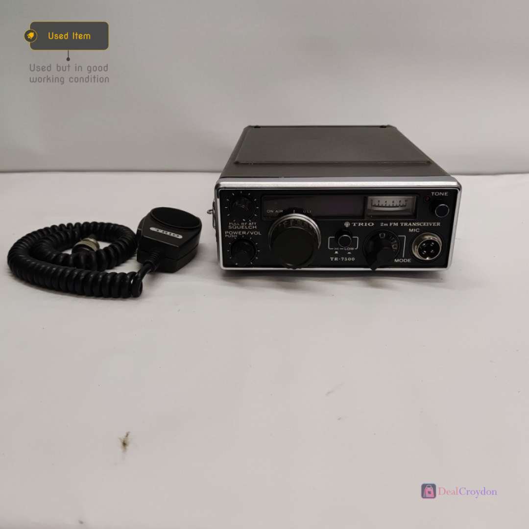 TRIO TR-7500 FM TRANSCEIVER 2M HAM RADIO EQUIPMENT WITH MICROPHONE