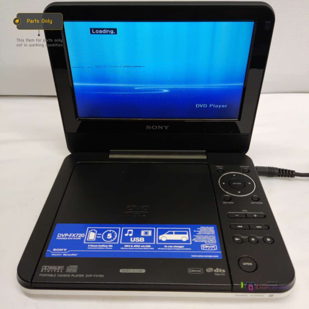 SONY DVP-FX720 PORTABLE CD DVD PLAYER READ DESCRIPTION