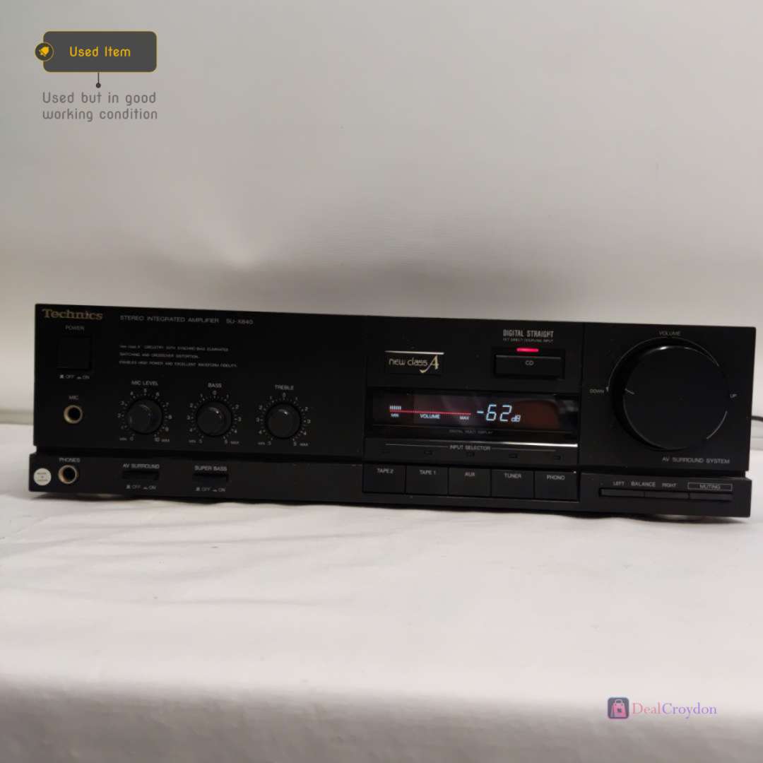 TECHNICS SU-X840 STEREO INTEGRATED AMPLIFIER HI-FI SEPARATE AMP NO